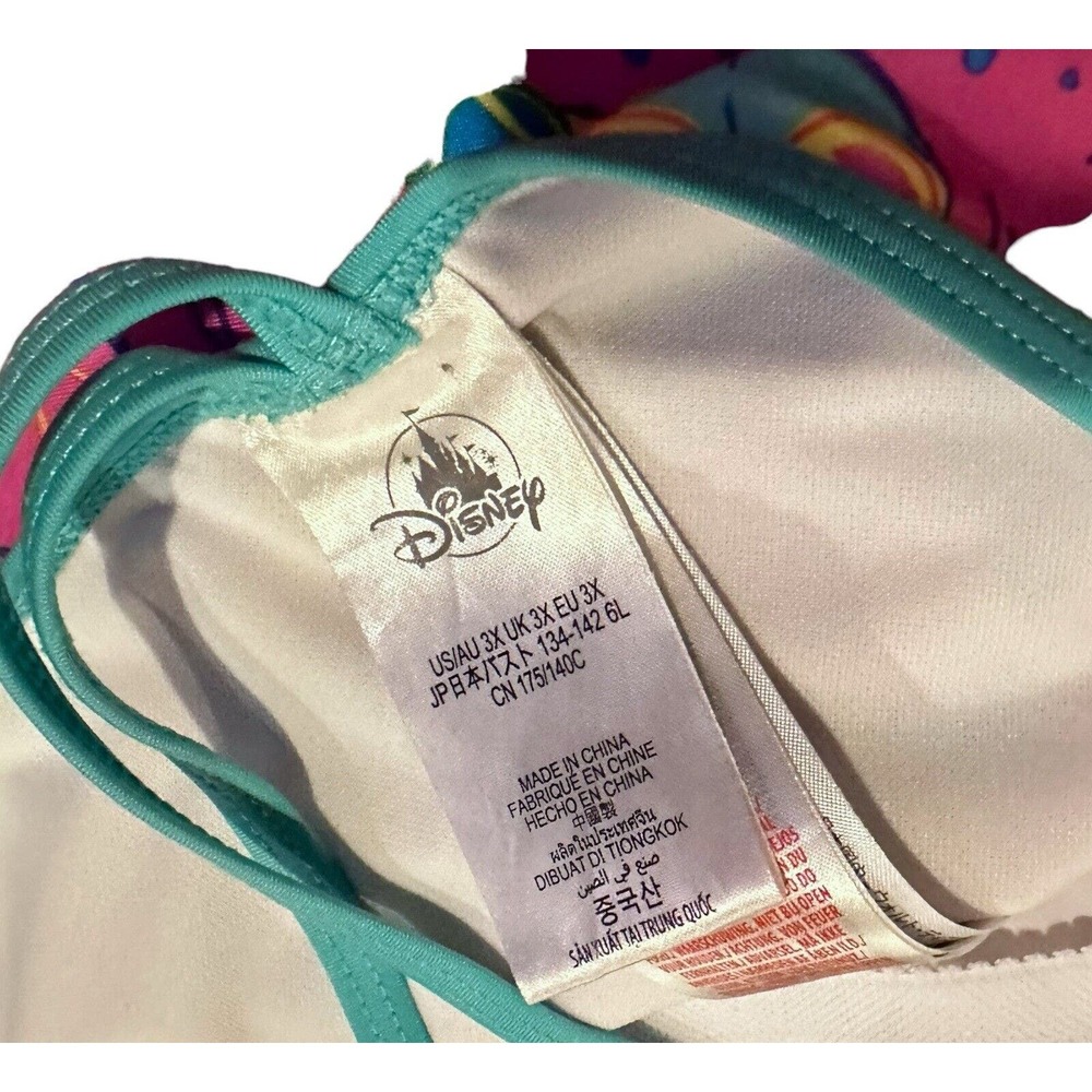 Disney Store Women’s Toy Story Swimsuit Size 3X Pink Print UPF 50 Plus One Piece - Picture 7 of 7